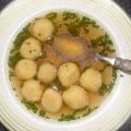 Suppe: -Geröstete Maisgrießmurmelsuppe-