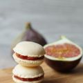 Kokos Macarons mit Feigen