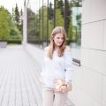 Carmenbluse & Bundfaltenhose