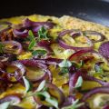 Schicht-Omelett (Omelett mit Spinat, Tomaten,[...]
