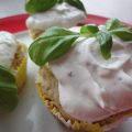 Herzhafte Cupcakes mit Kräuterquark