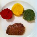 Kartoffelpüree in drei Farben