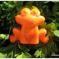 Neonfrosch und Gewinnerin....
