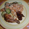 Pasta-Käse-Auflauf mit Zucchini und Mozzarella