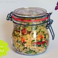 Bunter sommerlicher Hirse-Salat vegan