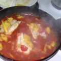 Fischfilet in Tomaten-Mango-Sauce