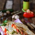 Käse-Panini mit gegrilltem Gemüse