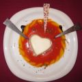 Zimt-Panna-Cotta auf Früchtespiegel