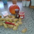 Ofenkartoffeln  mit Hokkaidokürbis