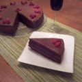 Schoko-Torte mit Himbeeren