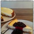 American Cheesecake mit Heidelbeeren