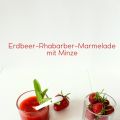 Erdbeer-Rhabarber-Marmelade mit Frischekick