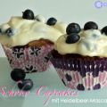Schokoladige Cupcakes mit Heidelbeeren