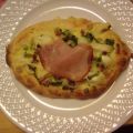Spargel-Flammkuchen-Schiffchen