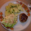 Frikadellen mit Eisberg-Käsesalat und[...]