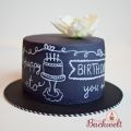 Chalkboard Cake