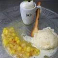 Frittiertes Eis mit Limetten- Honig-Soße,[...]