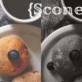 Scones mit Schokolade und Limette