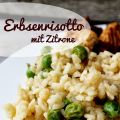 Erbsenrisotto mit Zitrone