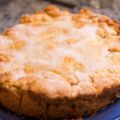 Apfelkuchen, gedeckt