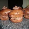 Schoko-Grieß-Törtchen mit Pudding-Grieß-Creme