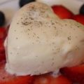 Panna Cotta auf Erdbeercarpaccio