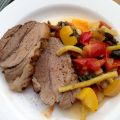 MANGALITZA Braten mit GARTENGEMÜSE