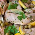 Zitronenhühnchen mit Oliven
