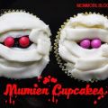 Halloween Schokoladen-Espresso-Mumien-Cupcake