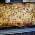 Kuchen: Rhabarberkuchen mit Grießpudding