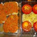 Seelachsfilet mit Tomaten-Parmesan-Kruste und[...]
