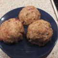 Hühnchen-Kibbeh-Monde mit Ziegenkäse-Füllung