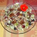 Melonensalat mit Himbeerdressing