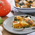 Kürbislasagne mit Spinat & Salbei