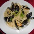 Miesmuscheln auf ein Spaghettinest à la Heiko