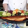 Geräucherte Lachsforelle auf Bandnudeln mit[...]