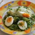 Eier mit Broccoli-Speck-Soße