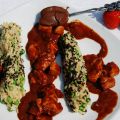 Nutella-Erdbeermarmelade-Hähnchenragout