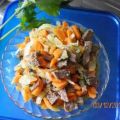 Möhren-Rindfleischsalat