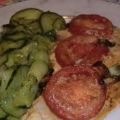 Gratinierte Putenschnitzel mit Tomaten