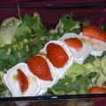 Salat mit Ziegenkäse und Erdbeeren