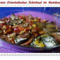 Auflauf: Orientalisches Schnitzel im Gemüsebett