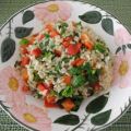 Reis - Salat mit frischem Spinat