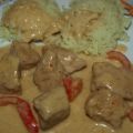 Putencurry mit Paprika