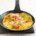 Scharfes Garnelen-Omelette