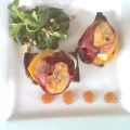 Crottins mit Speck, Mango und Feldsalat