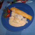 Schinken-Pfannkuchen mit Spargeln