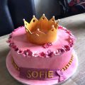 Rosa Mädchen Traum mit Krönchen zur Taufe