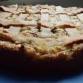 Kuchen: Apfelweinkuchen mit Marzipangitter