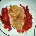 Hinterschinken mit Paprika und Ananas